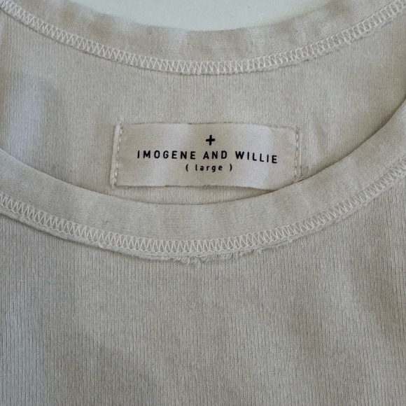 Imogene And Willie Shirt Beige Sleeveless Racerback Tank Top Large - Picture 4 of 9